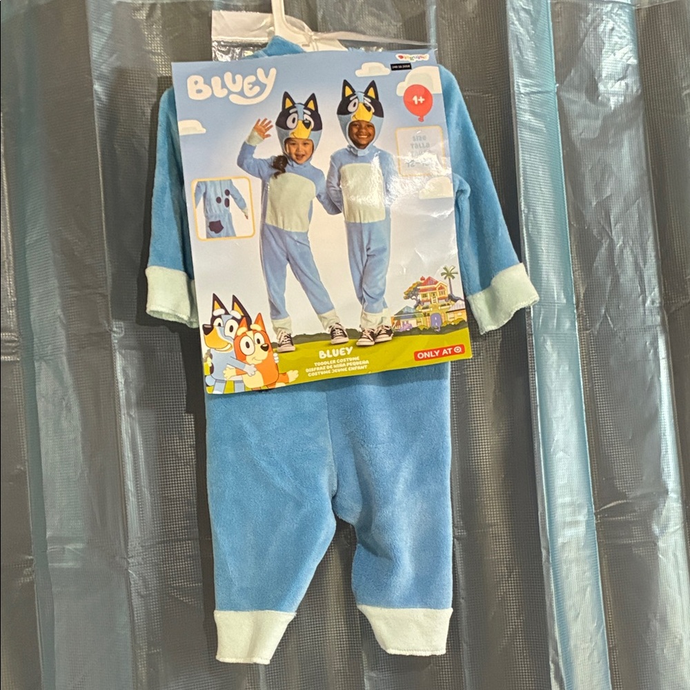 Bluey Kids Costume - Blue and White